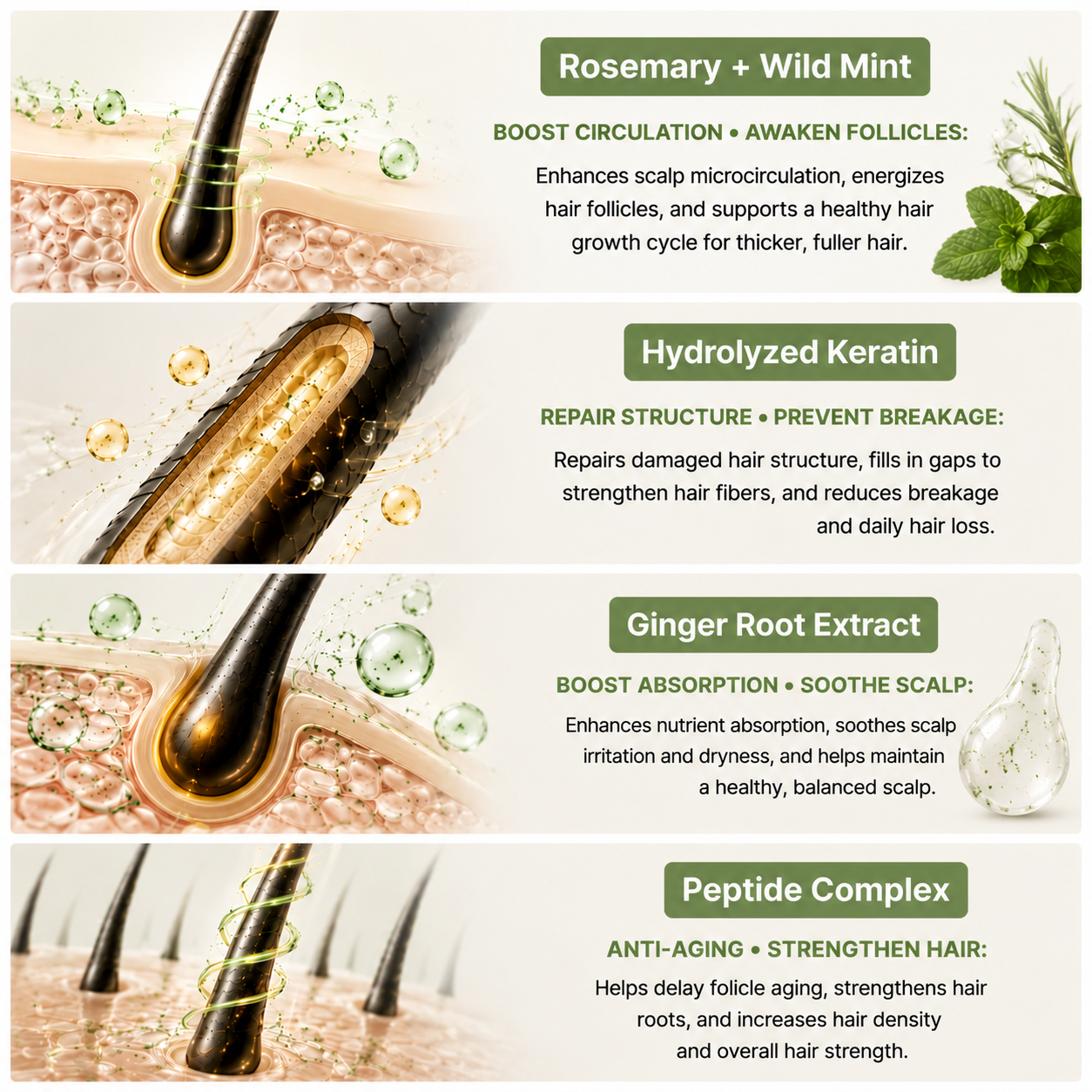 Ortusea Grow:Turn Scalp Care Ampoule — Rosemary & Wild Mint